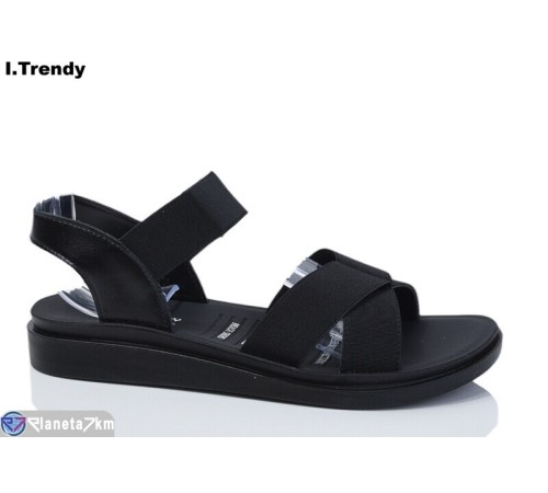 Босоніжки жіночі на літо (8 пар р.40-44) чорний  "Trendy"