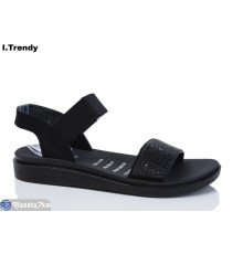 Босоніжки жіночі на літо (8 пар р.40-44) чорний  "Trendy"