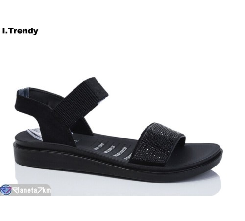 Босоніжки жіночі на літо (8 пар р.40-44) чорний  "Trendy"