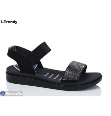 Босоніжки жіночі на літо (8 пар р.40-44) чорний  "Trendy"