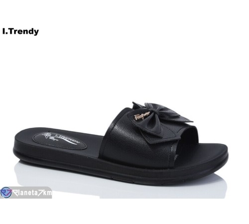 Шлепки жіночі на літо (8 пар р.40-44) чорний  "Trendy"