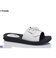 Шлепки жіночі на літо (8 пар р.40-44) білий  "Trendy"