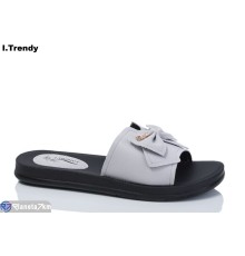 Шлепки жіночі на літо (8 пар р.40-44) сірий  "Trendy"