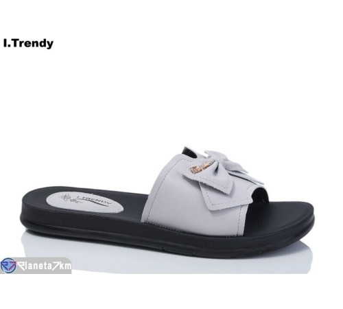 Шлепки жіночі на літо (8 пар р.40-44) сірий  "Trendy"