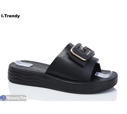 Шлепки жіночі на літо (8 пар р.36-41) чорний  "Trendy"