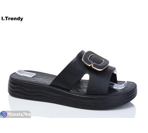 Шлепки жіночі на літо (8 пар р.36-41) чорний  "Trendy"