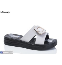 Шлепки жіночі на літо (8 пар р.36-41) сірий  "Trendy"