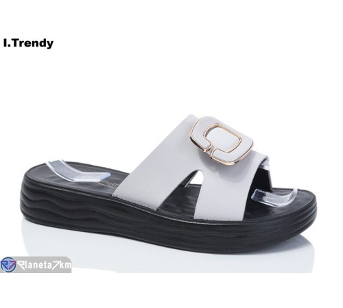 Шлепки жіночі на літо (8 пар р.36-41) сірий  "Trendy"