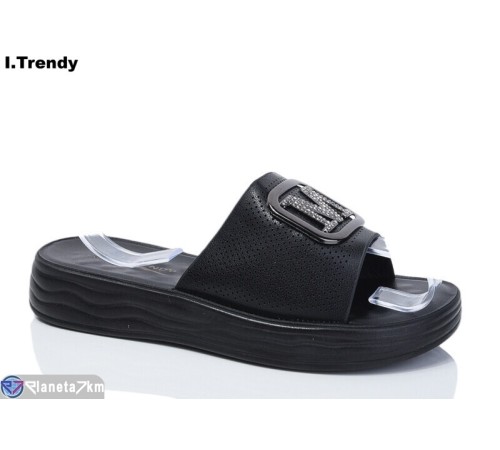 Шлепки жіночі на літо (8 пар р.36-41) чорний  "Trendy"