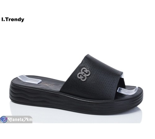 Шлепки жіночі на літо (8 пар р.36-41) чорний  "Trendy"