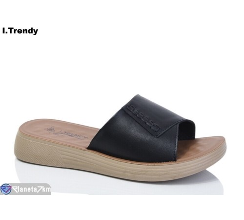Шлепки жіночі на літо (8 пар р.36-41) чорний  "Trendy"
