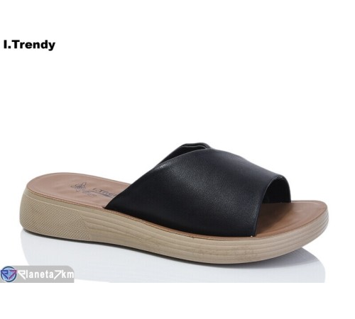 Шлепки жіночі на літо (8 пар р.36-41) чорний  "Trendy"