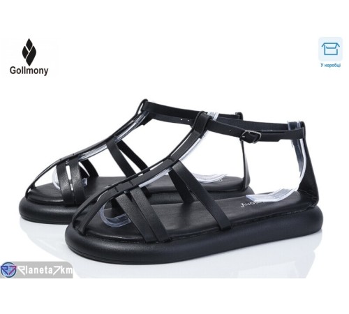 Босоніжки жіночі на літо (8 пар р.36-41) чорний  "Gollmony"