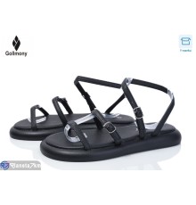 Босоніжки жіночі на літо (8 пар р.36-41) чорний  "Gollmony"