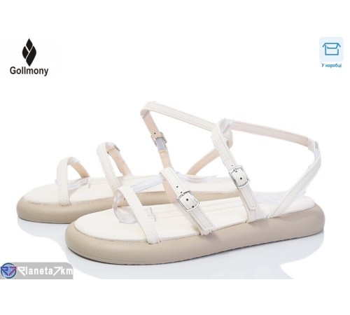 Босоніжки жіночі на літо (8 пар р.36-41) бежевий  "Gollmony"