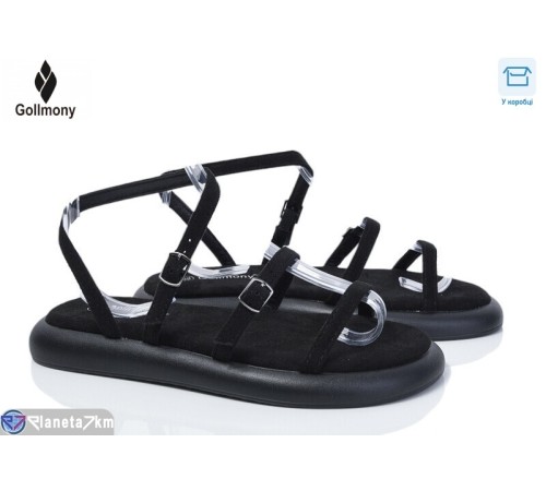 Босоніжки жіночі на літо (8 пар р.36-41) чорний  "Gollmony"