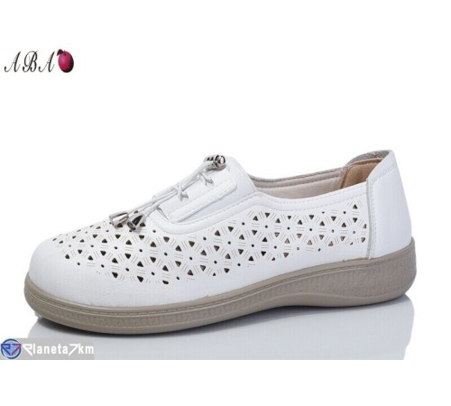 Туфлі жіночі на літо (8 пар р.36-41) білий  "Aba"