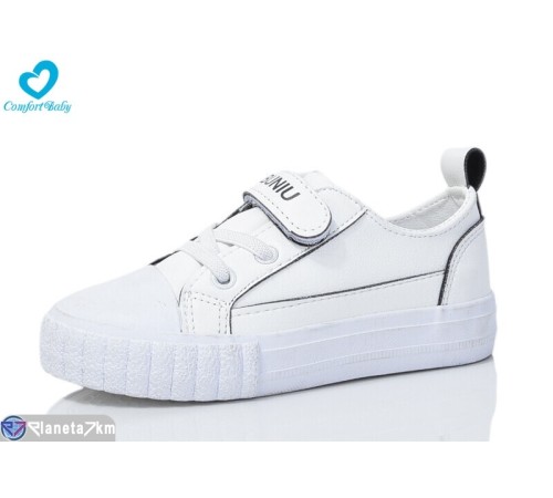 Дитячі кеди на весну/осінь (8 пар р.25-30) білий "Comfort-baby" Дитячі кеди на весну/осінь (8 пар р.25-30) білий "Comfort-baby"