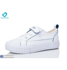 Дитячі кеди на весну/осінь (8 пар р.24-30) білий  "Comfort-baby"