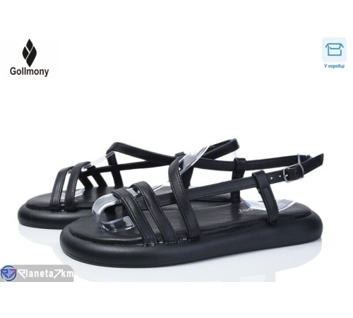 Босоніжки жіночі на літо (8 пар р.36-41) чорний  "Gollmony"