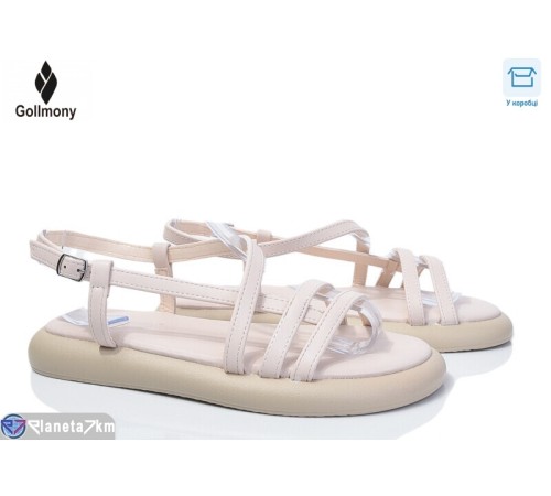 Босоніжки жіночі на літо (8 пар р.36-41) бежевий  "Gollmony"