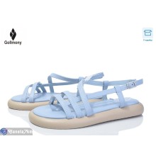 Босоніжки жіночі на літо (8 пар р.36-41) блакитний  "Gollmony"