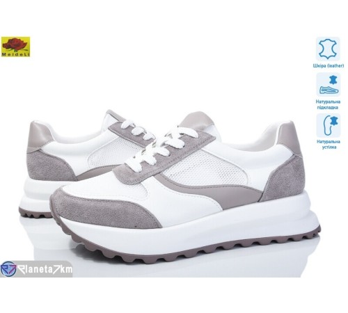 Кросівки жіночі на весну/осінь (8 пар р.36-40) білий  "Mei De Li"