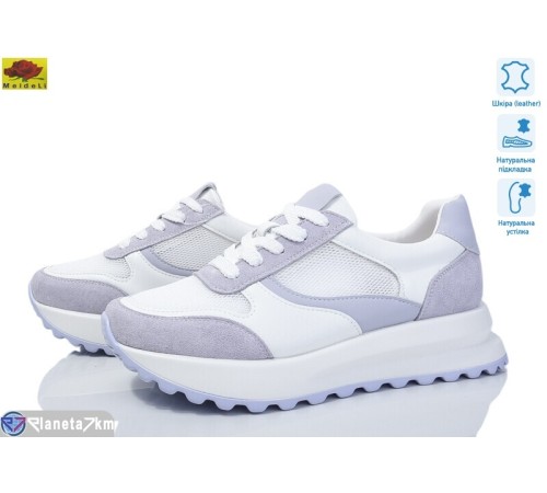 Кросівки жіночі на весну/осінь (8 пар р.36-40) білий  "Mei De Li"