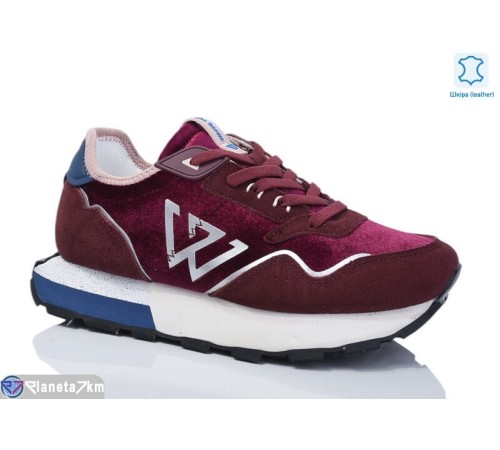 Кросівки жіночі на весну/осінь (8 пар р.36-41) бордовий  "TETRAST"