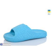 Шлепки жіночі на літо (6 пар р.36-41) блакитний  "Lexi"