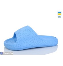 Шлепки жіночі на літо (6 пар р.36-41) блакитний  "Lexi"