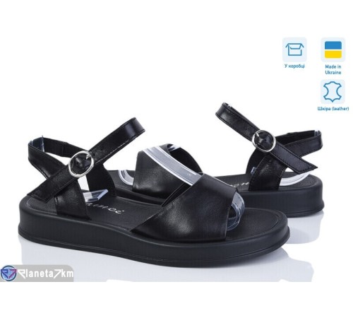 Босоніжки жіночі на літо (8 пар р.36-40) чорний  "FOX"