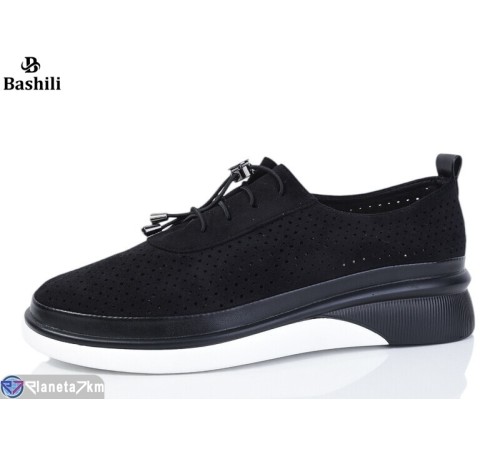 Туфлі жіночі на літо (8 пар р.40-43) чорний  "Башили"