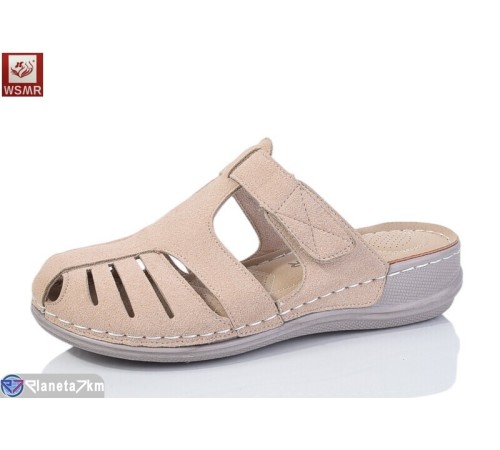 Шлепки жіночі на літо (8 пар р.37-42) бежевий  "WSMR"