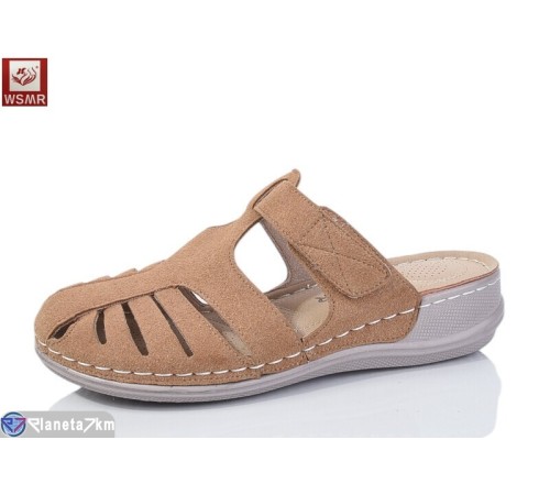 Шлепки жіночі на літо (8 пар р.37-42) бежевий  "WSMR"