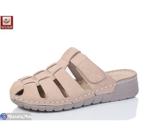 Шлепки жіночі на літо (8 пар р.37-42) бежевий  "WSMR"