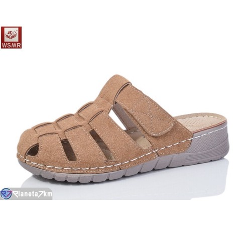 Шлепки жіночі на літо (8 пар р.37-42) бежевий  "WSMR"