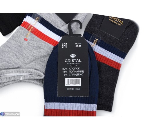 Шкарпетки чоловічі на весну/осінь (10 шт. р.сетка 41-45) мікс  "VERONIKA"