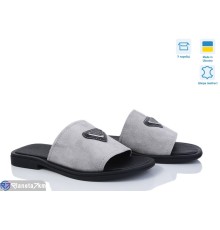 Шлепки жіночі на літо (6 пар р.36-40) сірий  "Speranza"