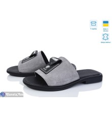 Шлепки жіночі на літо (6 пар р.36-40) сірий  "Speranza"