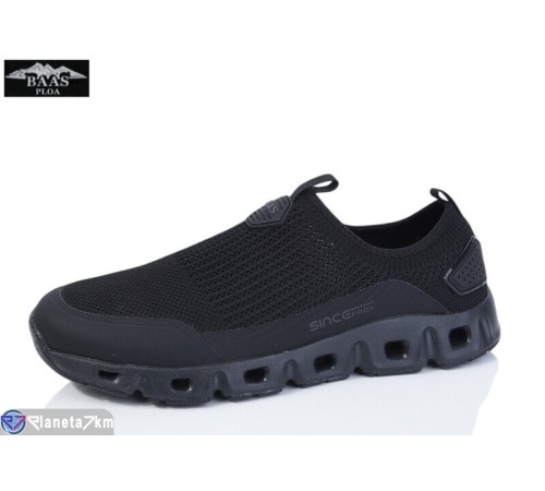 Кросівки чоловічі на літо (8 пар р.41-46) чорний  "Baas"