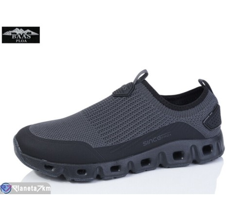 Кросівки чоловічі на літо (8 пар р.41-46) сірий  "Baas"