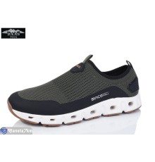 Кросівки чоловічі на літо (8 пар р.41-46) зелений  "Baas"