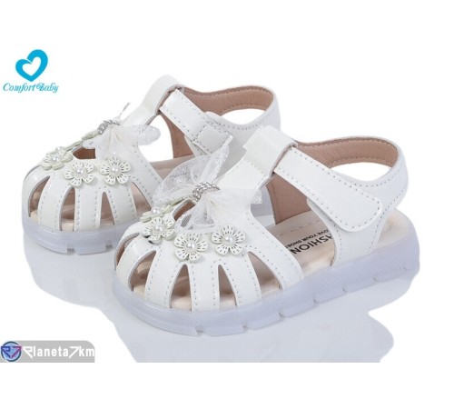 Дитячі босоніжки на літо (5 пар р.16-19) білий  "Comfort-baby"