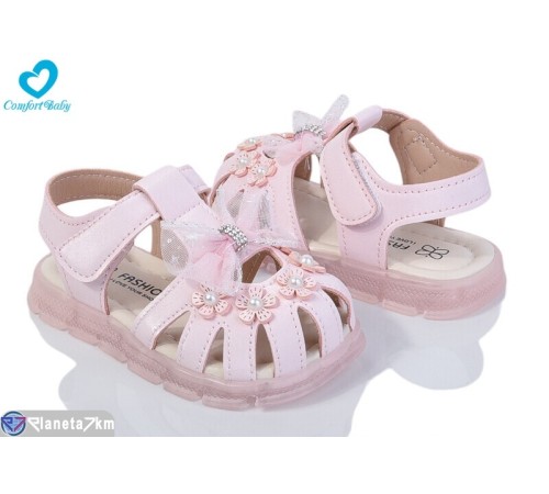 Дитячі босоніжки на літо (7 пар р.22-26) рожевий  "Comfort-baby"