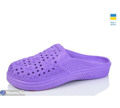 Шлепки жіночі на літо (6 пар р.36-41) фіолетовий  "LINKA"