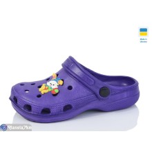 Кроки дитячі на літо (6 пар р.30-35) фіолетовий  "LINKA"