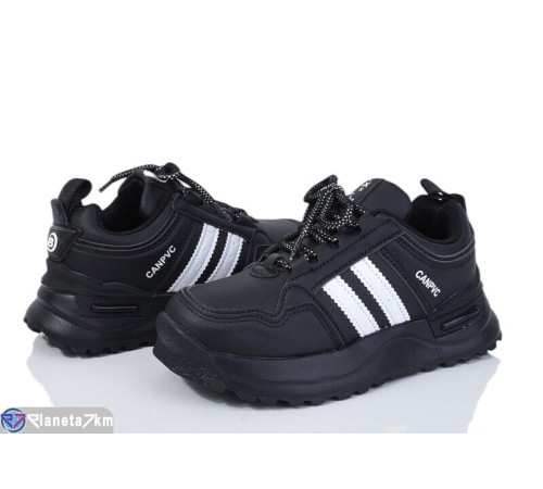 Дитячі кросівки на весну/осінь (8 пар р.32-37) чорний  "DOMINGO"