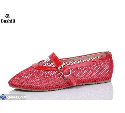 Балетки жіночі на літо (6 пар р.36-40) червоний  "Башили"