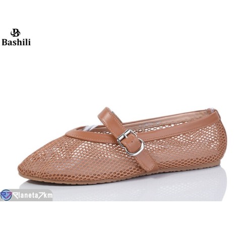 Балетки жіночі на літо (6 пар р.36-40) коричневий  "Башили"